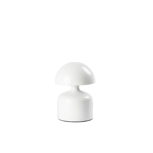 LAMPARA DE MESA LED INALAMBRICA MINI HONGO BLANCA